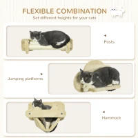 PawHut Schodki dla kotów do montażu na ścianie(m-5)