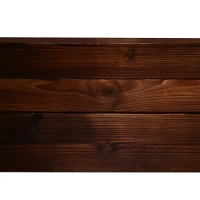 Outsunny Hochbeet, Pflanzkasten, Gemüsebeet, Kräuterbeet, Massivholz, Dunkelbraun, 60 x 60 x 23 cm(m-8)