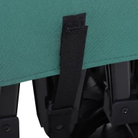 Outsunny Bollerwagen Faltbarer Handwagen 360° Gartenwagen Transportwagen mit  Teleskop Griff Verstellbarer Griffhöhe Strandwagen bis 70 kg Tragkraft Metall Oxford Grün 108 x 55 x 59-89 cm(m-15)