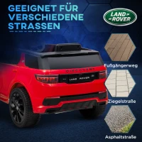 AIYAPLAY Samochód elektryczny dla dzieci, 12V pojazd dziecięcy z pilotem, LED, muzyką i klaksonem, 3-6 lat, Czerwony(m-8)