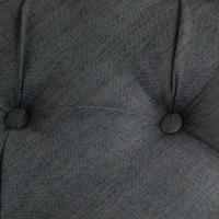 HOMCOM 80cm End of Bed Bench, Window Seat, Tufted Bench for Bedroom, Hallway, Living Room, Grey(m-7)