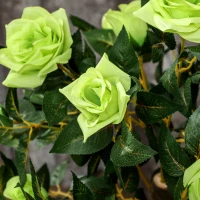 Outsunny Set of Two Faux Rose Trees - Green(m-7)