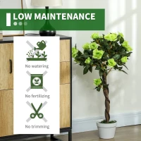 Outsunny Set of Two Faux Rose Trees - Green(m-6)