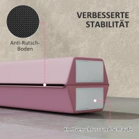 SPORTNOW Evenwichtsbalk 2,4 m, Opvouwbaar, Antislip Bodem, voor 3+ Jaar, tot 80 kg, Roze(m-6)