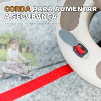 AIYAPLAY Carrinho Gira Gira para Crianças Carrinho Wiggle com Guiador para Pais Música Luz e Espaço de Arrumação 69x31x69 cm Cáqui(m-6)