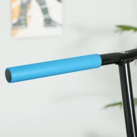 SPORTNOW Trampolim Fitness 114x114x132 cm com Guiador Ajustável em 3 Níveis Estrutura de Aço para Treino de Perna Corpo Azul(m-8)