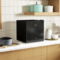HOMCOM 46 Litre Lockable Countertop Fridge - Black(m-2)