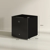HOMCOM 46 Litre Lockable Countertop Fridge - Black(m-3)