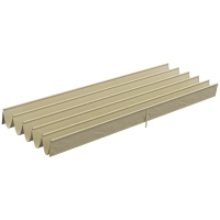 Outsunny Vervangend Dak voor 4 x 3 m Pergola, Intrekbaar, met Regenafvoergaten, Weerbestendig, Polyester, Beige