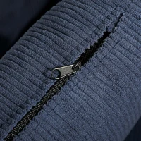 HOMCOM Corduroy Retro Accent Chair - Blue(m-9)