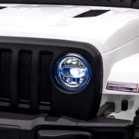 HOMCOM Carro Elétrico Infantil Bateria 12V com 2 Motores Controle Remoto 2.4G Luzes Buzina Velocidade Ajustável 100x65x72cm Branco(m-14)