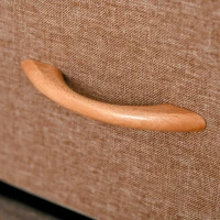 HOMCOM Cómoda de Tecido com 4 Cestos Removíveis e Dobráveis Base Elevada Móvel de Armazenamento para Dormitório Sala de Estar 31x29x99cm Multicor(m-11)