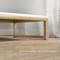 HOMCOM Nachtkastje met Lade en Plank, Opbergruimte en Metalen Poten, voor Slaapkamer, Woonkamer, Wit(m-6)