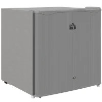 HOMCOM 46 Litre Lockable Countertop Fridge - Grey(m-1)
