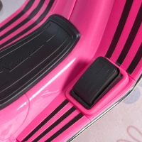 HOMCOM Moto Elettrica per Bambini con Licenza Ufficiale Vespa, 2 Rotelle, Luci e Suoni, 108x49x75 cm, Rosa(m-11)