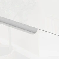 HOMCOM Cómoda com 6 Gavetas Cómoda de Dormitório Moderna com Sistema Anti-Tombo 120x40x75 cm Branco(m-8)