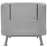 Fotel rozkładany składany sofa z funkcją spania materac składany łóżko dla gości szary sofa(m-12)