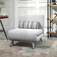 Fotel rozkładany składany sofa z funkcją spania materac składany łóżko dla gości szary sofa(m-2)