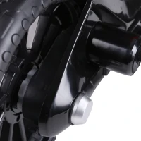 HOMCOM Kindermotorrad Kinder-Elektromotorrad Elektro-Motorrad für Kinder 3-6 Jahren Licht Musik MP3 Elektrofahrzeug mit Stützrädern maximal 3 km/h Metall + Kunststoff Rot 105 x 52,3 x 62,3 cm(m-20)