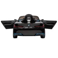 HOMCOM Kinderauto, aufladbarer Akku, 3-5 km/h, mit Fernbedienung, Multimedia-Player, schwarz(m-16)