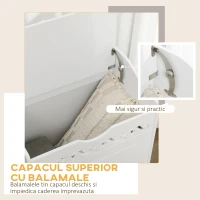 HOMCOM dulap din MDF, 55x34x58 cm, alb(m-6)