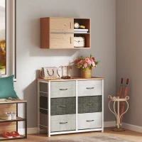 HOMCOM Móvel Auxiliar Casa de Banho Móvel para Casa de Banho de Parede com Compartimentos Abertos e 2 Portas 80x35x57,5 cm Madeira(m-8)