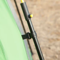 Outsunny Tente de Camping 6 Personnes Tente Familiale Tente Dôme Imperméable2000mm facile à installer pour Randonnée en Famille Festival Acier Fibre de Verre Vert 320 x 320 x 180 cm(m-4)