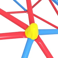 Outsunny Kinder-Kletterdome Metallrahmen Struktur max. 180 kg einfach aufzubauen 183 cm Multicolor(m-5)