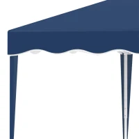 Outsunny Pavillon Pliant 3 x 3 m Pavillon de Jardin Pliable Tente de Fête Réglable en Hauteur Tente de Jardin avec Sac de Transport Protection UV Acier Oxford Bleu(m-4)