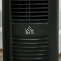 HOMCOM Leiser Säulenventilator mit 70° Oszillation, 12-Stunden-Timer, 4 Modi, 3 Geschwindigkeiten, 45W, 31,5 x 31,5 x 96 cm Schwarz(m-5)