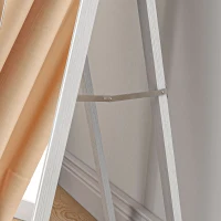 HOMCOM Rechteckiger Stehspiegel Bodenspiegel für Garderobe Wohnzimmer Badezimmer Flur 40 x 47 x 147 cm weiß(m-5)