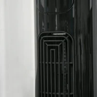 HOMCOM Turmventilator mit 70° Oszillation, 12-Stunden-Timer, LED-Sensorpanel, 45W Fernbedienung, 2 Steuermodi, Schwarz(m-5)