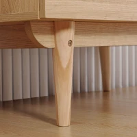 HOMCOM Kleiderschrank Garderobe mit 2 Türen, 2 Schubladen und Kleiderstange - 80 x 52 x 180 cm - Holzoptik(m-5)