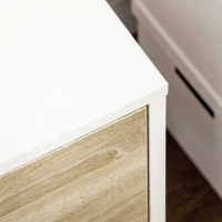HOMCOM TV Schrank TV Sideboard Aufbewahrungsschrank auf Beinen mit 2 Schränken aus Holz für Schlafzimmer Wohnzimmer 110 x 40 x 50 cm(m-4)