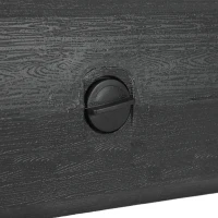 Outsunny Base de Chapéu de Sol Retangular Suporte para Chapéu de Sol Preenchível para Terraço Pátio Jardim 49x49x36,5 cm Preto(m-9)