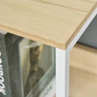 HOMCOM Schubladenkommode mit 4 herausnehmbaren Schubladen und 1 Regal 58 x 29 x 103 cm Grau Weiß(m-4)