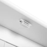 kleankin Wandspiegel Badezimmerregal 56L x 13B x 58H cm Doppeltüriger Spiegel verstellbares Regal MDF Grau(m-5)