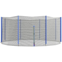 SPORTNOW Ersatznetz für Trampoline Ø 366 cm 8 senkrechte Stangen Sicherheitsnetz für Trampoline, Reißverschlusseingang(m-1)
