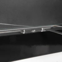 HOMCOM Bioethanol-Wandkamin zum Einbau, Brenner 2,8 L, ca. 3,5 Std. Brenndauer, Maße 102L x 16B x 43H cm, Fläche 25-30 m², Metall(m-5)