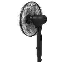 HOMCOM Standventilator Ø 42cm 40W 3 Modi 28 Geschwindigkeiten, Mückenschutzfunktion, höhenverstellbar schwenkbar 75° schwarz(m-5)