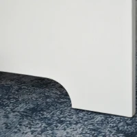 HOMCOM Tavolo Consolle a Ribalta con Vano Mensola, Tavolino da Salotto e Cucina, Tavolo a Ribalta, Pieghevole, Salvaspazio, Color Legno e Bianco, 118x80x72cm(m-11)