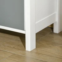 HOMCOM Kommode Schubladenschrank Aufbewahrungsschrank mit 5 Schubladen in verschiedenen Farben und Muschelgriffen aus Metall MDF - Maße: 45B x 30T x 95,4H cm(m-5)