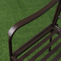 Outsunny Banc de Jardin au Design Vintage, 2 Places, Résistant aux Intempéries, avec Mosaïque, 121 cm x 52 cm x 93 cm, Multicolore(m-5)