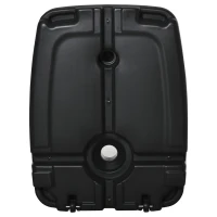 Outsunny Sonnenschirmständer mit Rollen aus HDPE gefüllt mit Wasser oder Sand Maße 80L x 60B x 17H cm Schwarz(m-5)