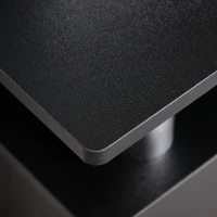 HOMCOM TV-Bank im zeitgenössischen Design mit Multi-Aufbewahrung: 2 Türen Zentrale Nische Regal Große Plattform 120L x 40B x 52H cm Schwarz Chrom(m-5)