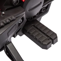 AIYAPLAY Moto cross électrique pour enfants 3-8 ans, batterie 6 V, 2 moteurs, klaxon et roues d'entraînement, charge 30KG, rouge(m-10)