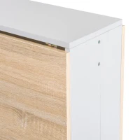 HOMCOM Tavolo da Pranzo Allungabile, Tavolo Pieghevole in Legno 103×76×73.5cm Rovere Bianco(m-11)