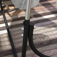 Outsunny Support de fauteuil suspendu pour support de fauteuil suspendu, 135 cm x 178 cm x 205 cm, Noir(m-5)