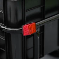 HOMCOM Fahrradanhänger Transportanhänger für Fahrrad 144L x 59B x 80H cm, universelle Anhängestange aus Stahl schwarz grau(m-5)