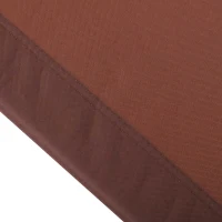 Outsunny Sonnenbett klappbar mit 4-fach verstellbarer Liegeposition Lesesessel 3 Kissen enthalten Braun(m-4)